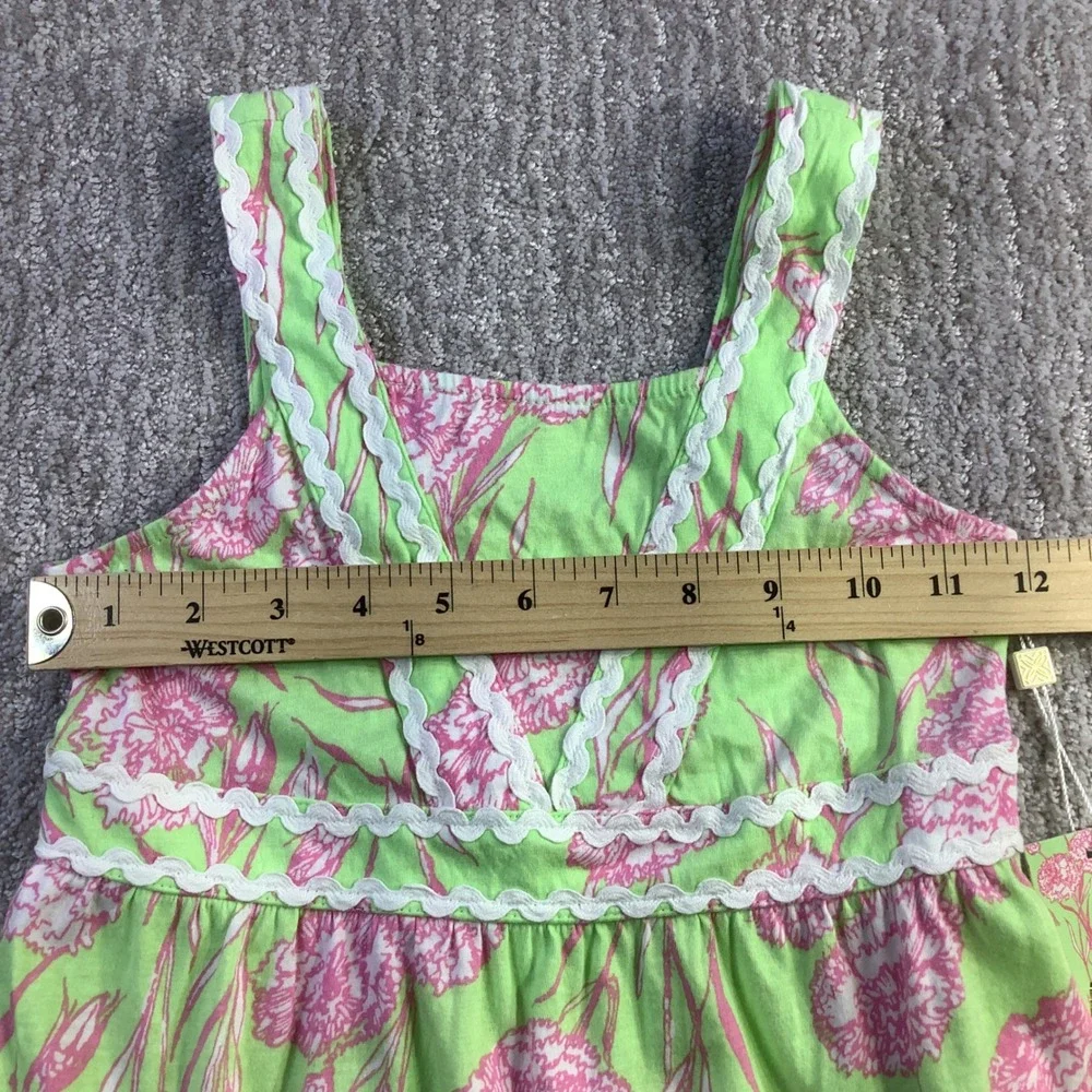 Lilly Pulitzer Girls Mini Pollie Midi Dress Pistachio Macaron Size M 6/7 NWT